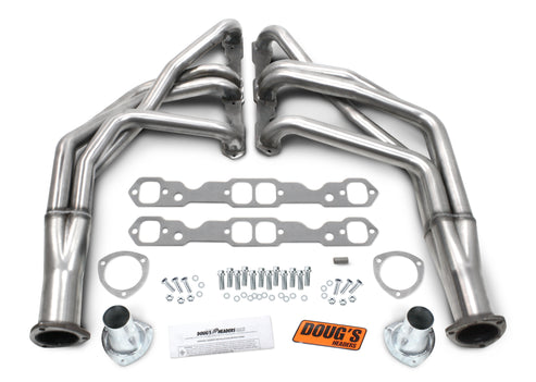 67-69 F Body/68-74 X Body SBC Long Tube Silver Ctd