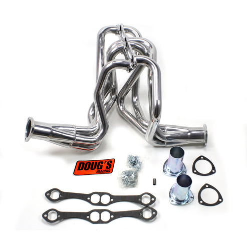 58-64 Chevy 348-409 Long Tube Silver Ctd