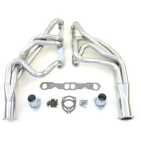55-57 Chevrolet SBC Long Tube Silver